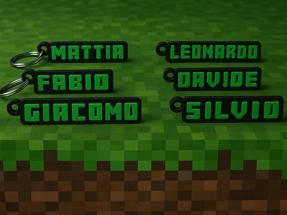 Targhetta nome Minecraft personalizzabile