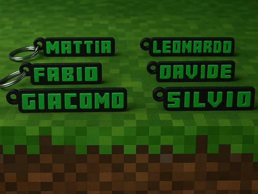Targhetta nome Minecraft personalizzabile